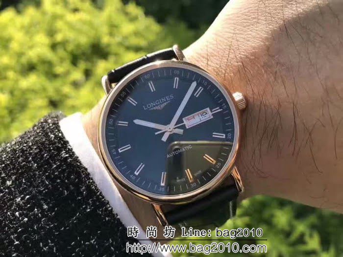 LONGINES浪琴 最新實拍 精緻款男士腕表 WSS1675